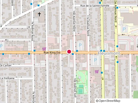 Location of Toujours Mikes at 735 Rue King E, Sherbrooke