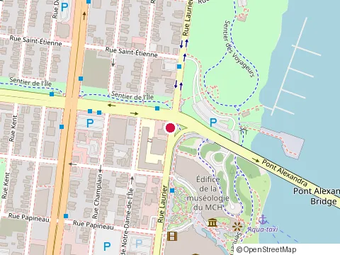 Location of Tourisme Outaouais at 103 Rue Laurier, Gatineau