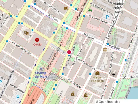 Location of Trattoria Gio at 405 Rue Saint-Antoine O, Montréal