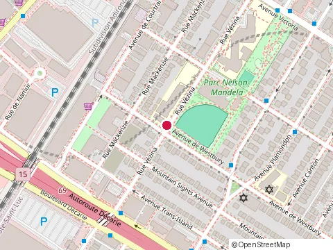 Location of United Talmud Torahs-Montreal at 4840 St Kevin, Montréal