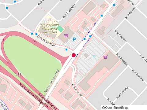 Location of Valentine at 5955 boulevard Jean Xxlll, Trois-Rivières-Ouest