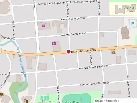 Location of Valentine at 348 Avenue St Laurent, Louiseville