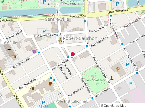 Location of Wild Wing at 47 Rue Nicholson, Salaberry-de-Valleyfield