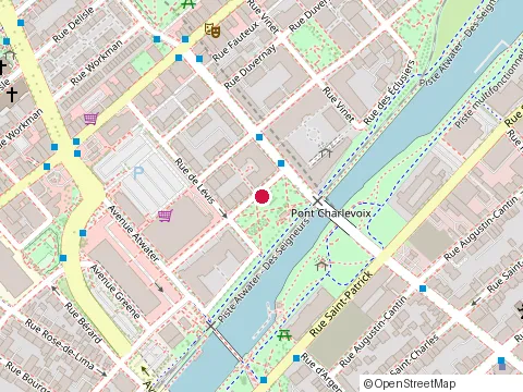 Location of Zone Maison Atwater at 145 avenue Atwater, Montréal