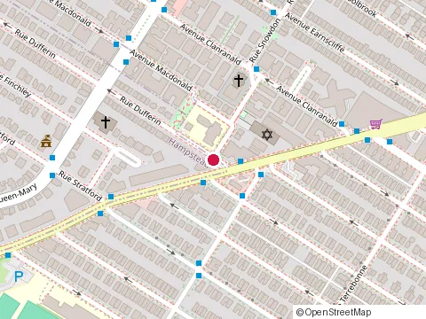 Location of 4875 Dufferin-Clv Group at 4875 avenue Dufferin, Montréal