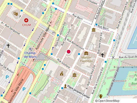 Location of Académie Culinaire at 360 Rue du Champ-de-Mars, Montréal