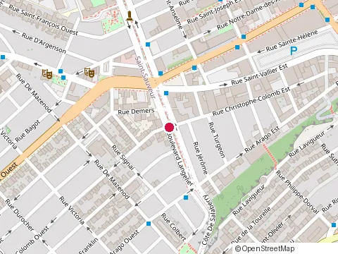Location of Académie des Beaux-Arts de Québec at 485 Boulevard Langelier, Québec