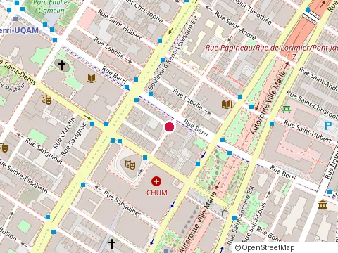 Location of Acfas at 425 Rue de la Gauchetière E, Montréal