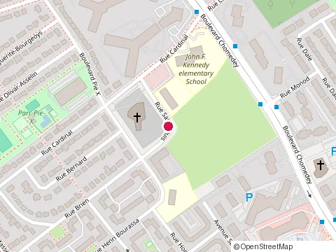 Location of Acl School at 1075 Rue Saint-Louis, Laval