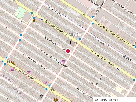 Location of Acupuncture Vincent Lefèvre at 5581 Rue Waverly, Montréal
