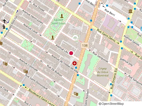 Location of Adaptive Bodywork at 3483 Avenue Laval, Montréal