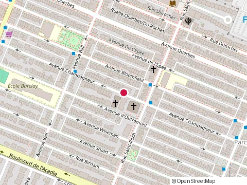 Emplacement de Afrique au Féminin au 7745 Champagneur, Montréal
