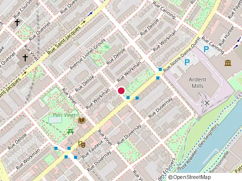 Location of Age d'Or le Grillon at 525 Rue Dominion, Montréal