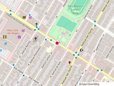 Location of Ajanthas at 6254 chemin de la Cote-des-Neiges, Montréal