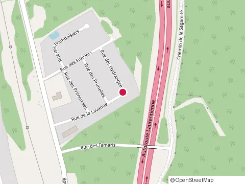 Location of André Bouchard Service d’Arbre at 2031 Rue des Hydrangées, Québec