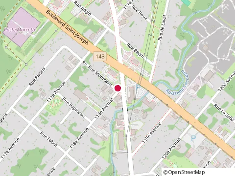 Location of Andre Tessier Construction at 46 118E Ave, Drummondville