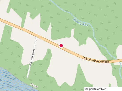 Location of Anthony Adams Restaurant at 599 boulevard Forillon, Gaspé