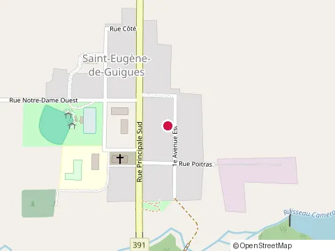 Location of Art Chi-St-Eugène-de-Guigues at 8 1Re Avenue O, Saint-Eugène-de-Guigues