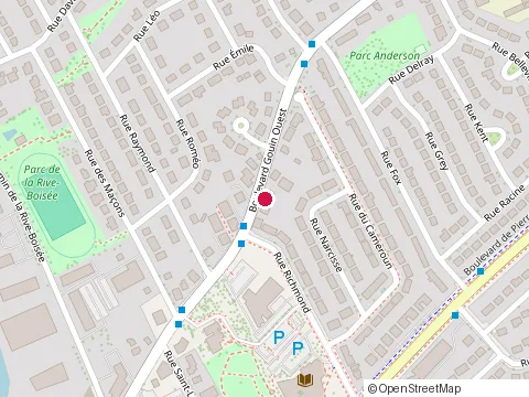 Location of Artists Circle West Island at 13850 Boulevard Gouin Ouest, Montréal