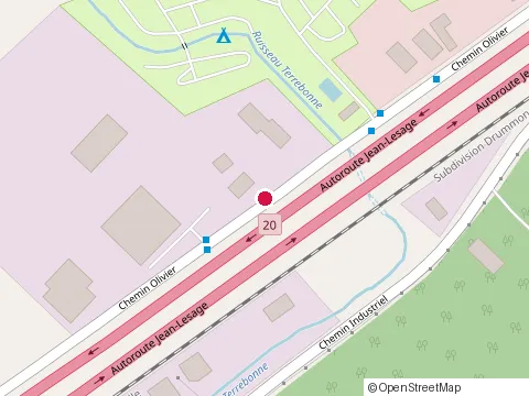 Location of Astria Technologies at 986 chemin Olivier, Levis