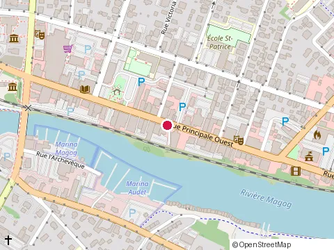 Location of Asura at 112 Rue Principale O, Magog