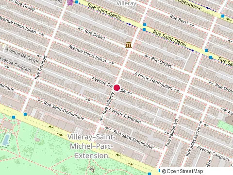 Location of au Coeur de l'Eau at 7595 de Gaspe, Montréal