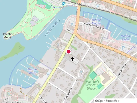 Location of au Manoir de la Rue Merry at 92 Rue Merry S, Magog