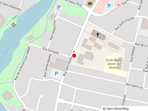 Location of Auberge des Deux Tours at 2522 Rue Saint-Dominique, Jonquière