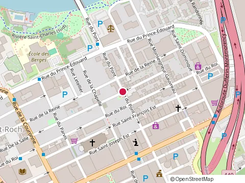 Location of Aubut P at 323 Rue du Pont, Québec