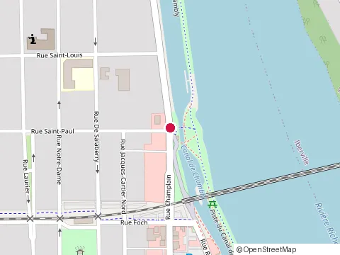 Location of Autour de la Table at 292 Rue Champlain, Saint-Jean-sur-Richelieu