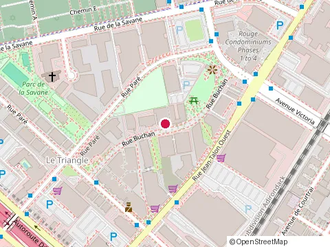 Location of Avalon College at 5101 Buchan St, Montréal