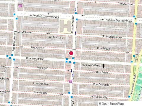 Location of Banque Royale at 5437 avenue Verdun, Verdun
