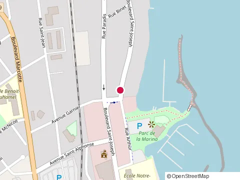 Location of Bar Laitier la Vache Copine at 858 Rue Arthur, Roberval