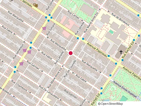 Location of Baraka at 1610 Marie-Anne St E, Montréal