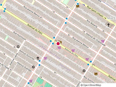 Location of Barcola Bistro Audio - Italian Restaurant - Tasting Menu - Listening Bar at 5607 Park Ave, Montréal