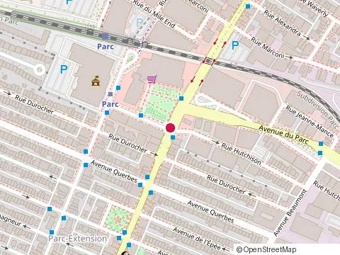 Location of Basha at 7234 Rue Hutchison, Montréal