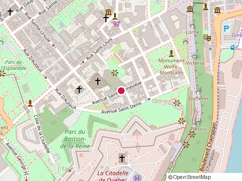 Location of Bastille Chez Bahuaud at 47 avenue Sainte-Genevieve, Québec