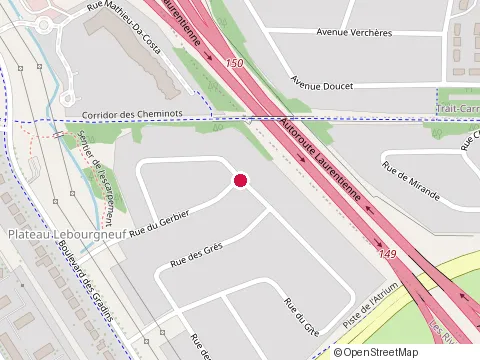 Location of Beaux Parterres Laurentiens Inc., Québec