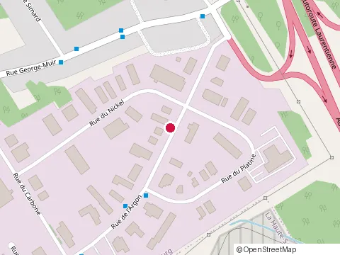 Location of Berthiaume Escalier Inc at 545 Rue de l'Argon, Québec