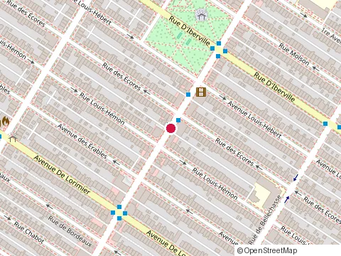 Location of Bistro Chez Roger at 2316 Rue Beaubien E, Montréal