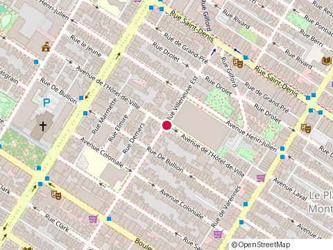 Location of Bistro l'Entrepont at 4622 avenue de l'Hotel-de-Ville, Montréal