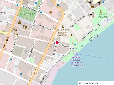 Location of Bistro Vieux-Port at 10 Rue des Forges, Trois-Rivières