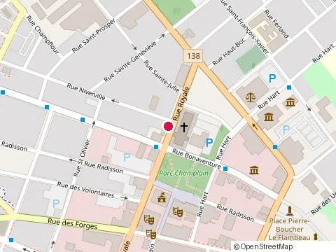 Location of Blh Architectes Inc at 1182 Rue Royale, Trois-Rivières