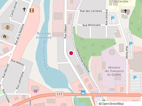 Location of Bois Nordex Inc at 480 Rue Hébert, Mont-Laurier
