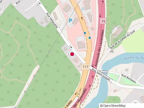 Location of Boucherie & Restaurant les Têtes de Cochon at 15 Rue Maurice Aveline, Sainte-Adèle