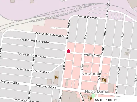 Location of Broadway Pub Inc at 205 avenue Carter, Rouyn-Noranda