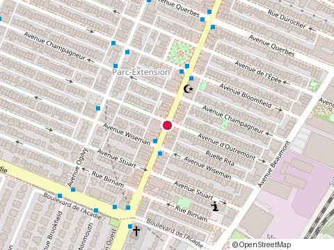 Location of Buffet Maharani at 808 Rue Jean-Talon O, Montréal