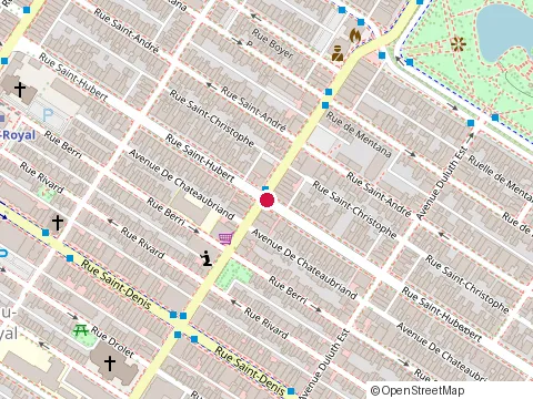 Location of Bungalow at 4165 Rue Saint-Hubert, Montréal