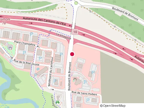 Location of Burger King at 8 boulevard de Bromont, Bromont