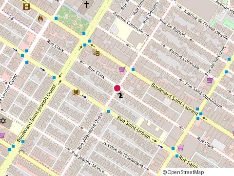 Location of C&l Cycle at 75 Rue Villeneuve O, Montréal